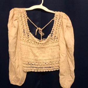 Brand new with tags size large free people macrame top